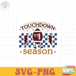 Touchdown football season PNG SVG, Retro Football SVG Bundle