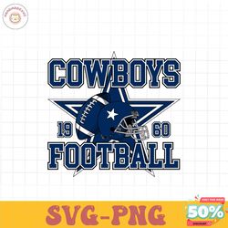Vintage Cowboys Football Helmet SVG Digital Download