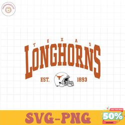 Vintage Texas Longhorns 1893 Football SVG