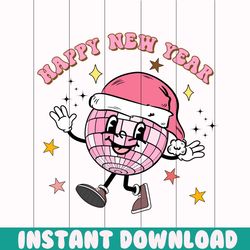 Hello 2024 PNG, Happy New Year 2024 PNG, New Year's Eve PNG, Disco Ball PNG, Pink Christmas PNG, Merry Christmas PNG, Happy Holiday PNG
