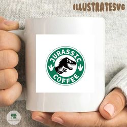 Jurassic Park Starbucks Svg, Trending Svg, Jurassic Coffee Svg, Dinosaur Svg, T Rex Svg