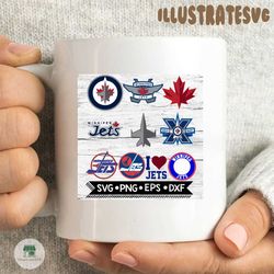 Winnipeg Jets Svg, Winnipeg Jets Logo, NHL, Svg, Bundle