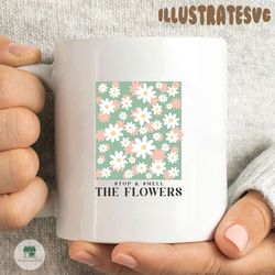 Stop & Smell The Flowers Boho Flowers Clipart