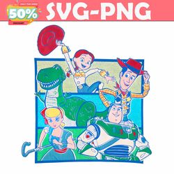 Vintage Toy Story Characters Disney Cartoon PNG