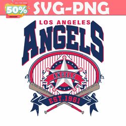 Los Angeles Angels Est 1961 Logo SVG