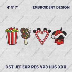 Merry Christmas Embroidery File, Cartoon Movie Embroidery File, Christmas Cartoon Mouse Embroidery File,Instant Download