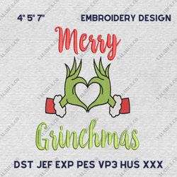 Whoville University Embroidery, Merry Xmas Embroidery Designs, Est 1957 Embroidery Files, Instant Download