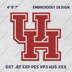 NCAA Houston Cougars, NCAA Team Embroidery Design, NCAA College Embroidery Design, Logo Team Embroidery Design, Instant