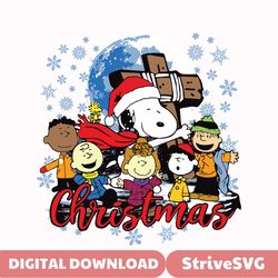 Christmas Snoopy With Friends SVG