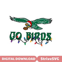 Go Birds Christmas Philly Eagles SVG