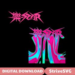 Retro Stray Kids ROCK STAR Album PNG Download File