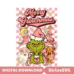 Pink Merry Grinchmas Characters SVG