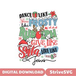 RetroDance Like Frosty Love Like Jesus SVG For Cricut Files