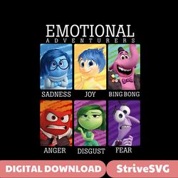 Inside Out Emotional Adventurers PNG Download File