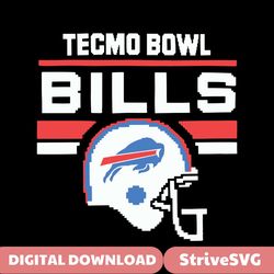 Tecmo Bowl Buffalo Bills Helmet NFL SVG For Cricut Files