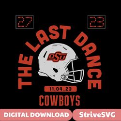 The Last Dance Oklahoma State Cowboys NFL SVG Download