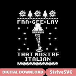 Retro Fra GeeLay Must Be Italian SVG