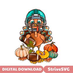 Funny Turkey Thanksgiving Football PNG