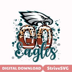 Go Eagles Leopard Pattern Svg Digital Download