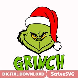 Vintage Grinch Christmas PNG, Christmas Gift, Merry Christmas PNG, Design File, Clipart, Cricut, Digital Vector Cut File