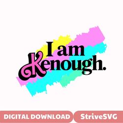 Comfort Colors I am Kenough Svg, I am Kenough Svg, png , Ken svg, im kenough, Ken Enough svg, digital download