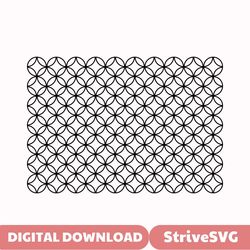 Overlapping circles pattern SVG. PNG. Seamless! Tiling. Cricut cut files, Silhouette files. Black, White. DXF, eps. Out