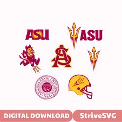 Arizona State University Bundle Sign Logo,SvG,PnG,DxF,EpS,Digital item creators,Ready for Cricut Silhouette,tshirt,sweat