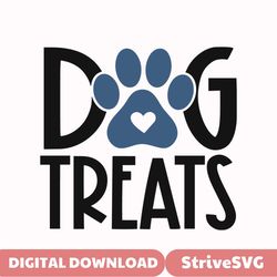 Dog Treats SVG, Dog Treat Label Svg, Dog with Paw Prints SVG, Treats, Dog Decal Svg, Dogs, Dog Paw Print, Png, Vinyl Dec