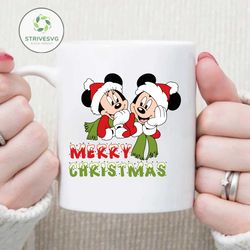 Mouse Merry Christmas Svg Png, Layered Merry Christmas Svg, Mouse Christmas Png, Svg Files For Cricut, Instant Download