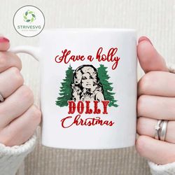 Have A Holly Dolly Christmas Png, Holly Jolly Vibes Png, Retro Christmas Png, Cowgirl Christmas Png, Western Christmas,