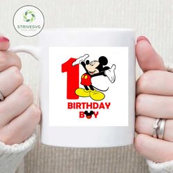 Mickey 1st Birthday Boy Svg, Disney Svg, Birthday Svg, Birthday Boy Svg, Mickey Svg, Mickey Mouse Svg, Disney Movie Svg,