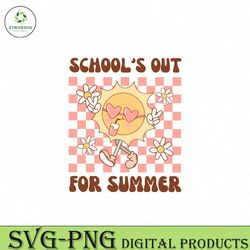 Groovy Schools Out For Summer SVG