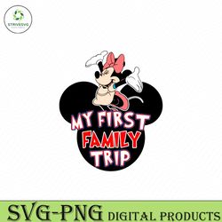 Disney Minnie Mouse My First Family Trip SVG