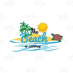 The Beach Is Calling, Summer Svg, Summertime Beach Svg, Beach Svg, Summer Shirt, Beach Shirt, Vacatio Tees, Summer Crew