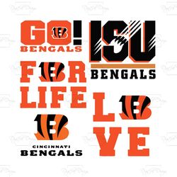 Cincinnati Bengals Svg Bundle, Sport Svg, Bengals Svg, Go Bengals Svg, Football Svg, NFL Logo Svg, Super Bowl Svg, Isu B