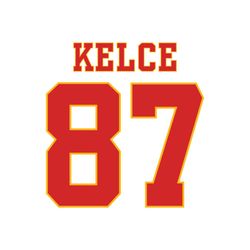 Travis Kelce 87 Football Player Svg Digital Download