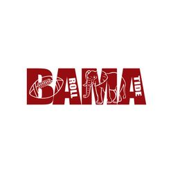 Alabama Crimson Tide NCAA Football Svg Digital Download