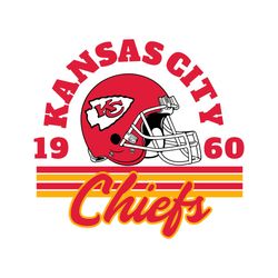 Kansas City Chiefs Helmet 1960 Svg Digital Download