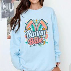 Funny Bunny Babe Retro Easter Day SVG