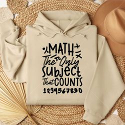 math the only subject that counts svg