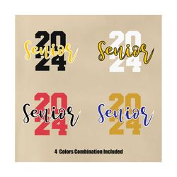 Senior 2024 SVG, Graduation 2024 SVG, Graduate 2024 SVG, Class of 2024 cut files