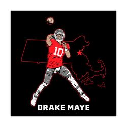 Drake Maye State Star New England Patriots Svg