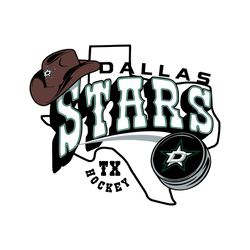 Dallas Stars Hockey Map NHL Team Vintage Svg