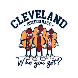 Cleveland Hotdog Race Oatmeal Baseball Svg Digital Download