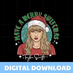 Taylor Have A Merry Swiftmas PNG
