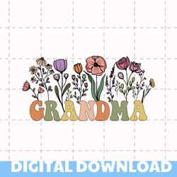 Grandma Est. 2023 Png Grandmother Png Grandma Png For Sublimation Grandma Gift Digital Download Flower Instant Download