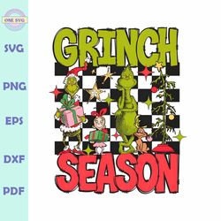 Checkerboard Grinch Season Friends PNG