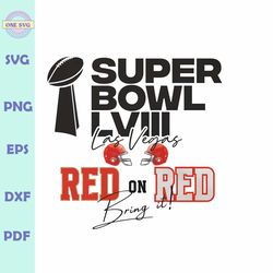 Super Bowl LVIII Las Vegas Red On Red PNG