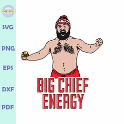 Big Chief Energy Jason Kelce Shirtless SVG
