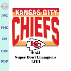 Kansas City Chiefs Super Bowl Champion 2024 SVG